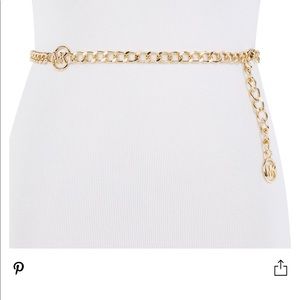 Michael Kors chain logo belt (medium)